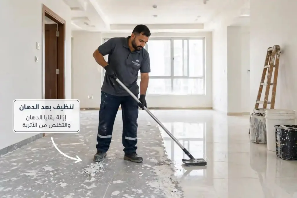 كيف تنظف منزلك في الكويت بعد أعمال الصباغة والدهان؟